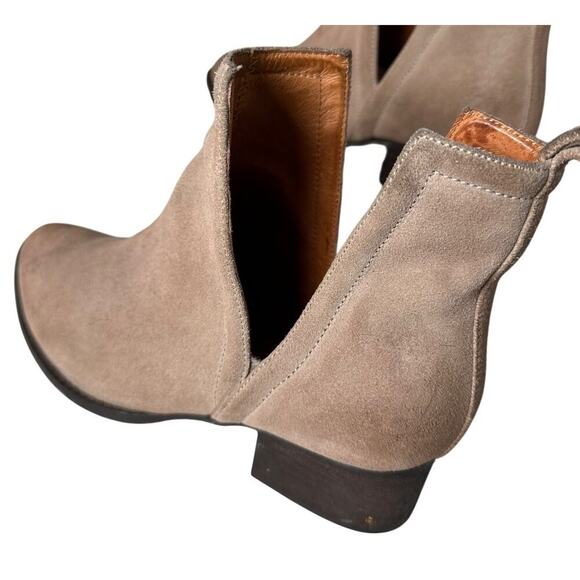 Jeffrey Campbell Muskrat Lo Caramel Suede Booties Women Sz 8 Boho Festival Rodeo - Picture 9 of 16